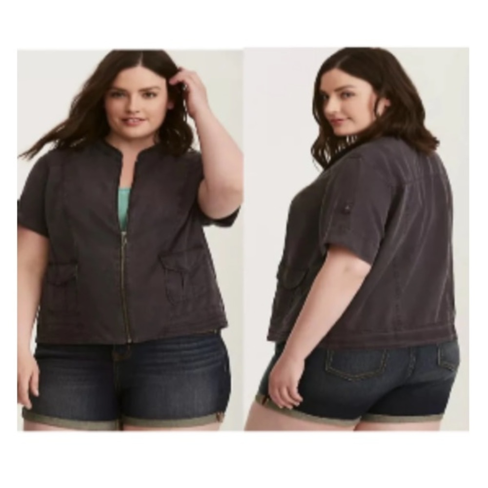 Torrid Charcoal Grey Jacket